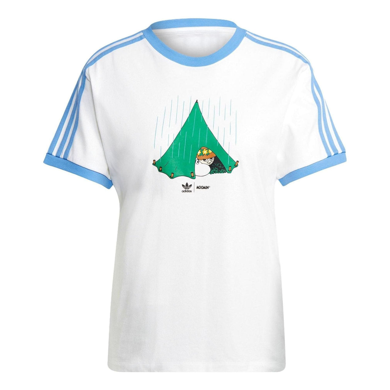 (WMNS) adidas Originals x Moomin 3-Stripe T-Shirt Asia Sizing 'White' IB9938