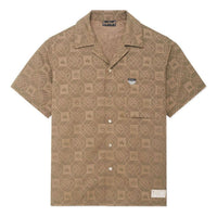 Li-Ning BadFive All-Over Print Shirt 'Khaki' ASHSB53-1