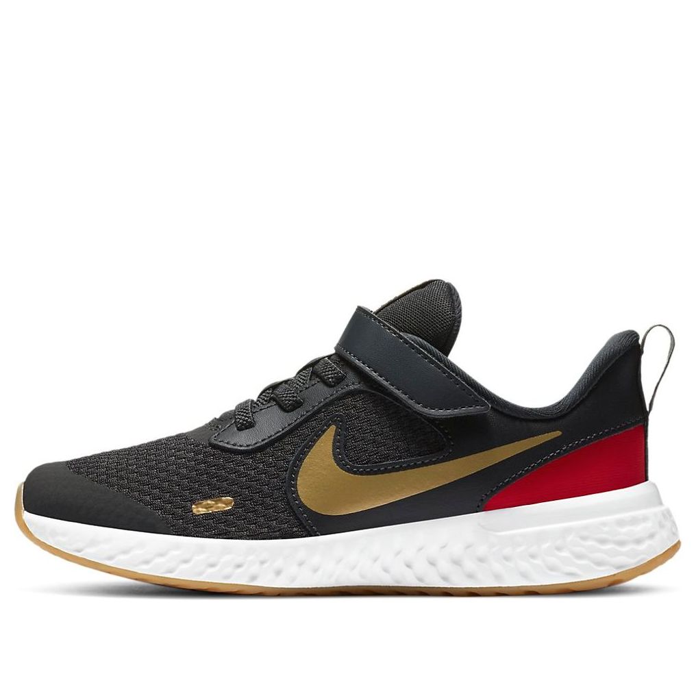 (PS) Nike Revolution 5 'Dark Smoke Grey Gold' BQ5672-016