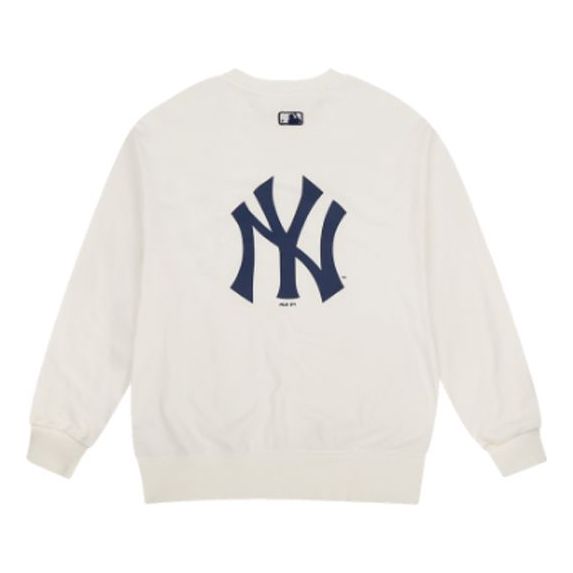 MLB NY Classical Printing Long-Sleeve Fleece Unisex White 31MTC2941-50I