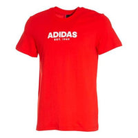 Men's adidas GFX T 2 Sports Short Sleeve Red T-Shirt EK4729