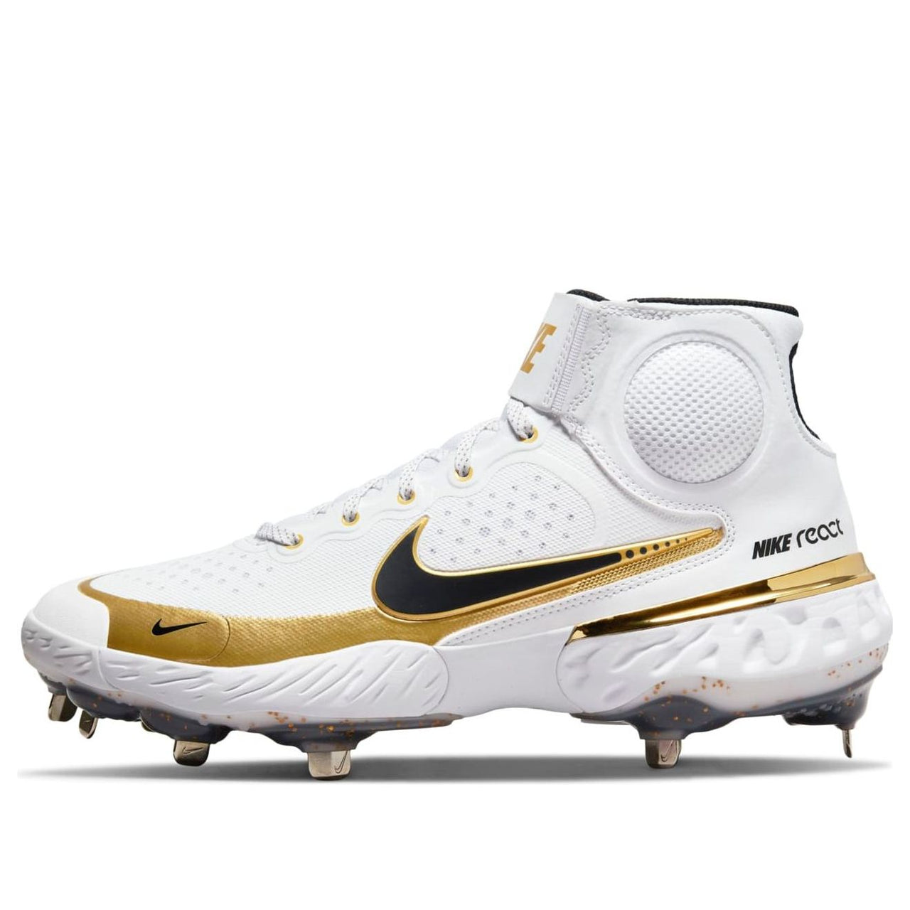 Nike Alpha Huarache Elite 3 Mid 'White Metallic Gold' CV3550-106