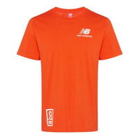 New Balance Men's New Balance Printing Logo Short Sleeve Orange AMT91656-BZ