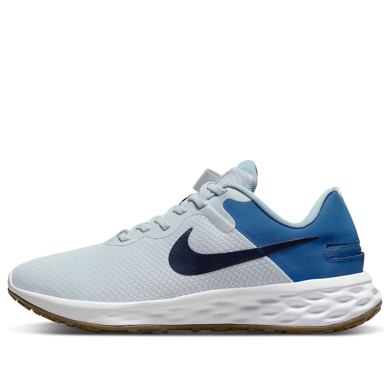 Nike Revolution 6 FlyEase Next Nature Extra Wide 'Pure Platinum Dark Marina Blue' DD8476-002