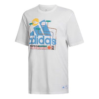 adidas Kc La Zack 1 Sports Stylish Round Neck Short Sleeve White FQ3183
