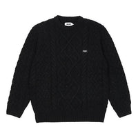 Palace Cable Knit Sweater 'Black' P23KW002