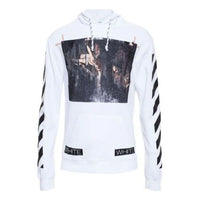 Off-White Caravaggio Hooded Pullover Men White OMBB001F150030030188