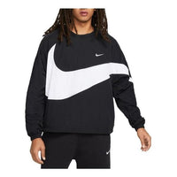 Nike Swoosh Woven Jacket 'Black White' DX0660-010