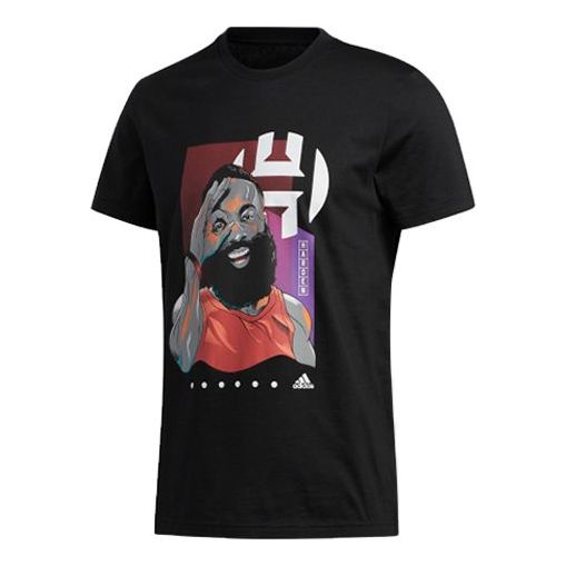 adidas Harden 3 GU Basketball Sports Short Sleeve Black FM4777