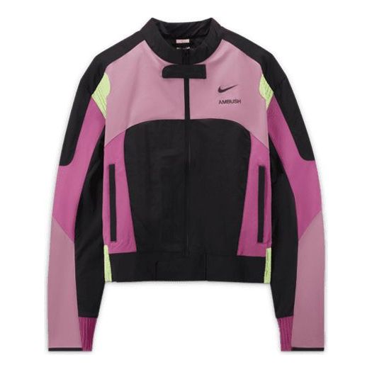 (WMNS) Nike x Ambush Moto Jacket Asia Sizing 'Active Fuchsia' CW8000-693