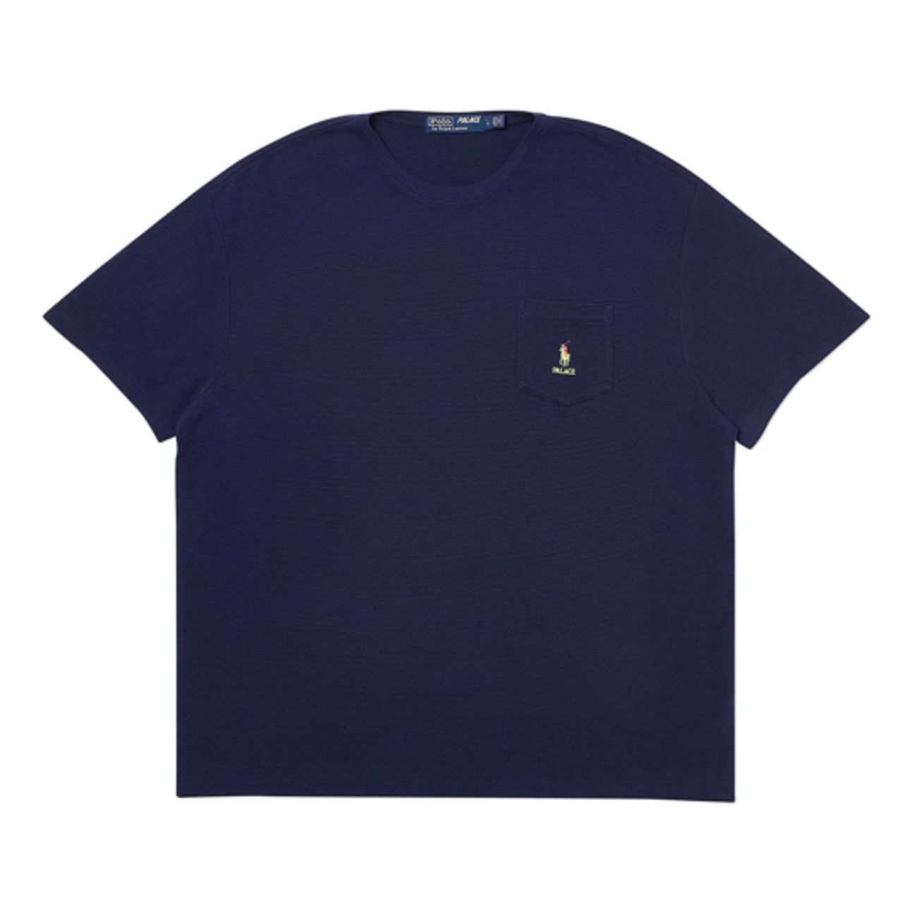 PALACE Ralph Lauren Waffle Pocket Tee French Navy P18FW009