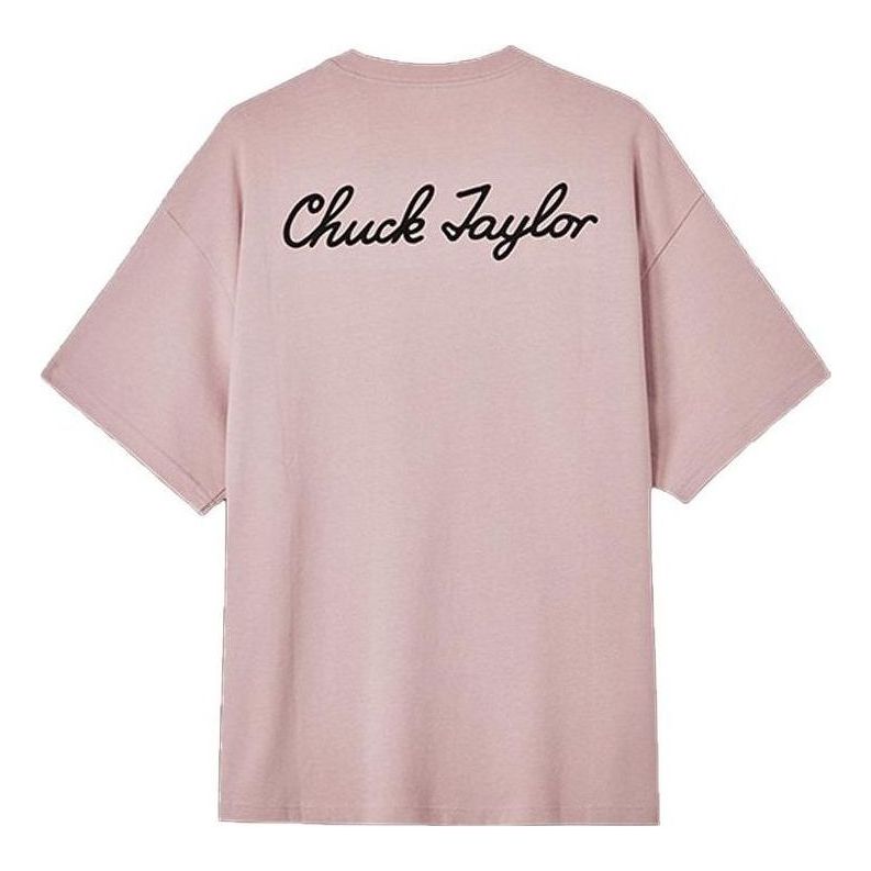 Converse Chuck Taylor Sneaker Patch Crew Neck T-Shirt Asia Sizing 'Pink' 10023850-A01