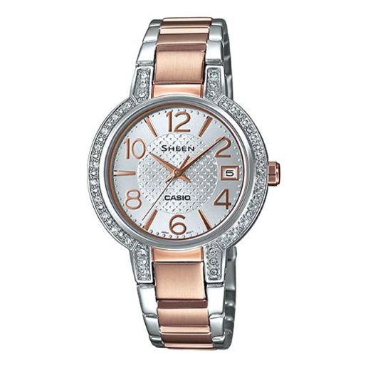 CASIO Female SHEEN Japan / South Korea Fashion Silver Analog SHE-4804SG-7A