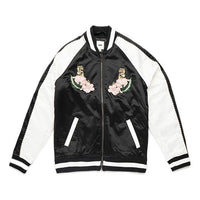 (WMNS) Vans Tiger Floral Embroidery Baseball Jacket Black VN0A3D7LBLK