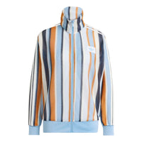 (WMNS) adidas Summer Glow Knitted Firebird Track Jacket Asia Sizing 'Ash Blue' KX9473