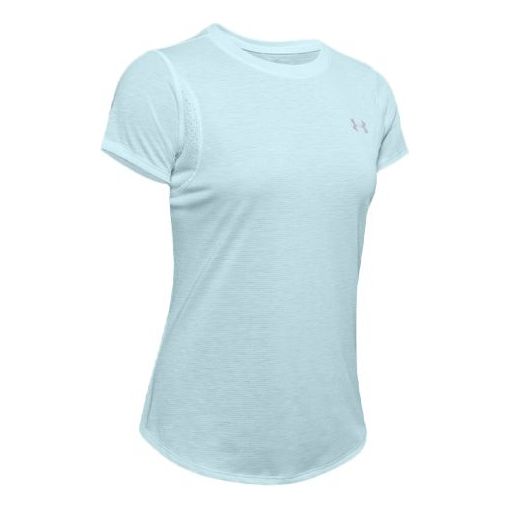 (WMNS) Under Armour Streaker Sports Tee Blue 1341520-462