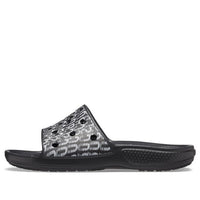 Crocs Classic Logo Motion Slides 'Black White' 206124-066