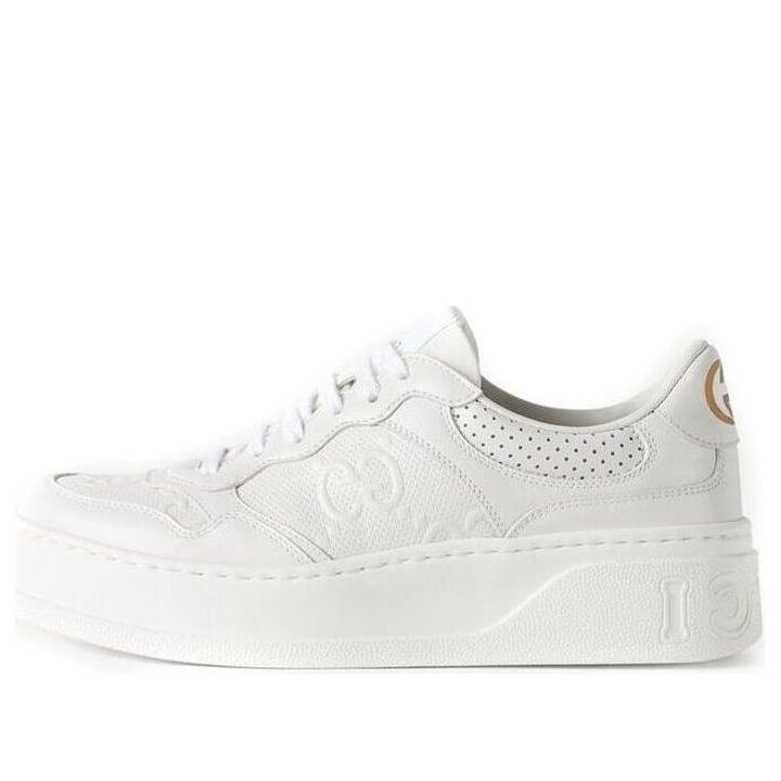 (WMNS) Gucci GG Embossed Sneaker 'White' 670408-1XL10-9014