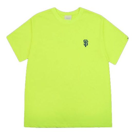 MLB NY Loose Short Sleeve Unisex Fluorescent Green 31TSB4031-14Y
