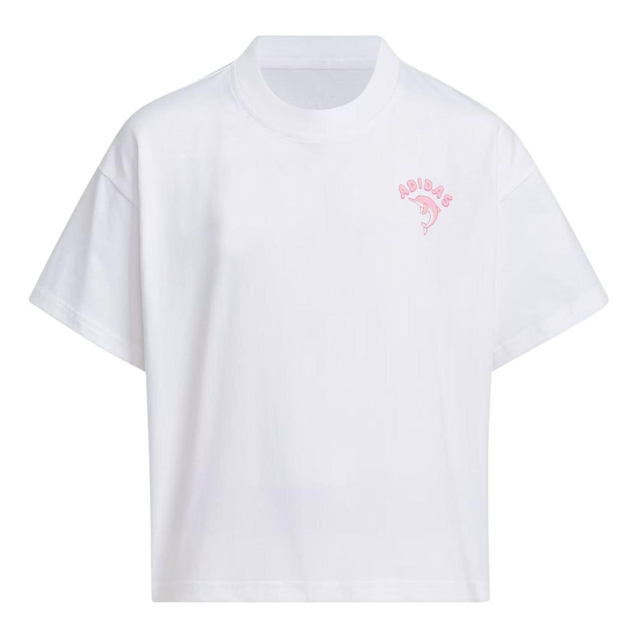 (GS) adidas Pemslou AP T-Shirt Asia Sizing 'White Pink' JF3861