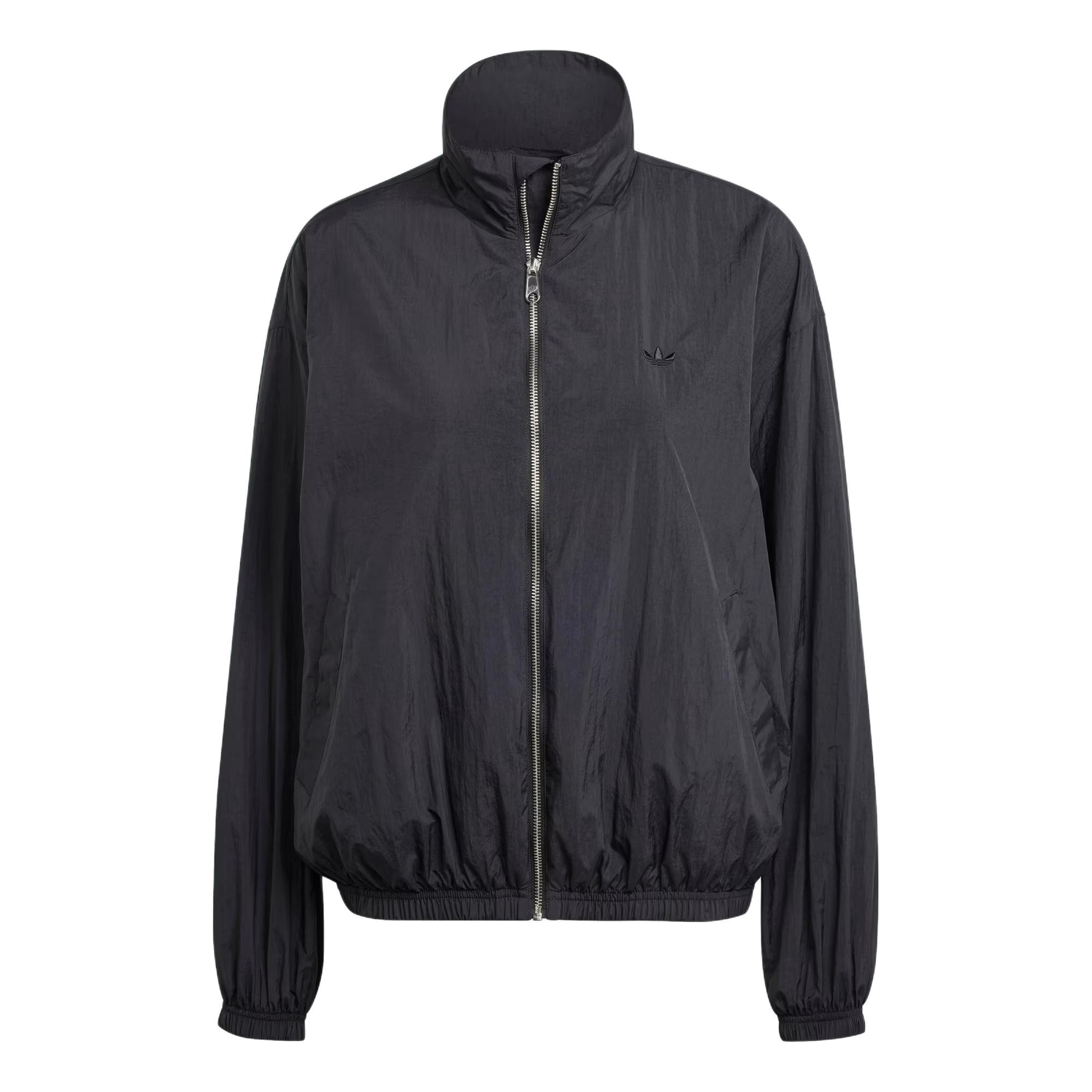 (WMNS) adidas originals Premium Essentials Nylon Windbreaker Asia Sizing 'Black' IT6726