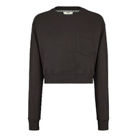 (WMNS) FENDI SS21 Solid Color Knit Short Sports Hoodie Black FS7427AFLBF0GME
