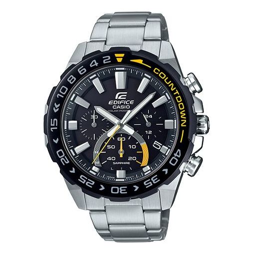 CASIO Quartz EDIFICE Mens SilverBlack Analog EFS-S550DB-1A