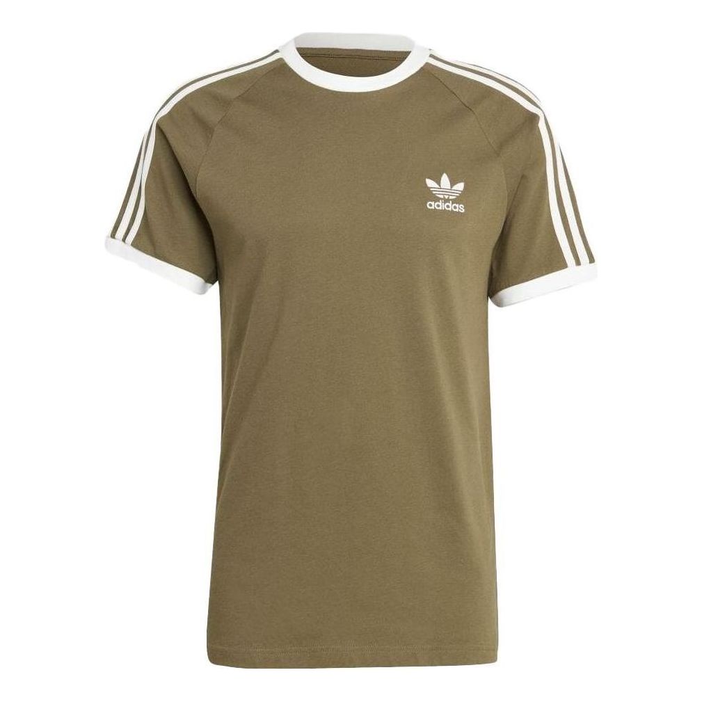 adidas originals Adicolor Classics 3-Stripes T-shirt 'Olive Strata' IA4843