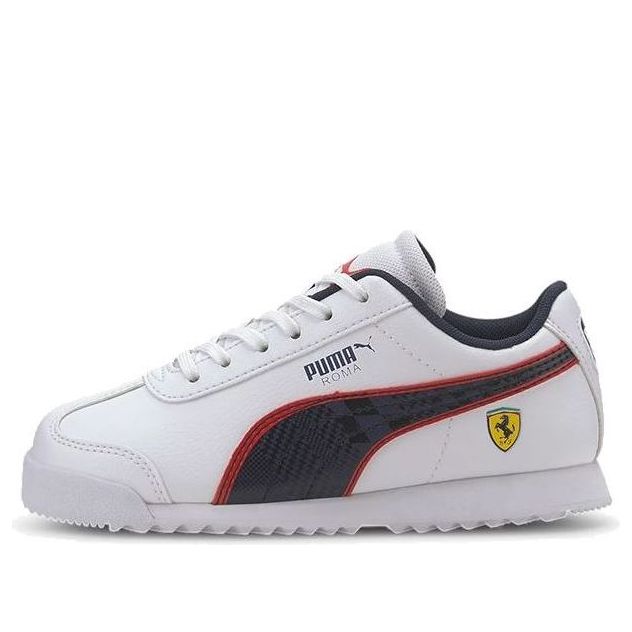 PUMA Scuderia Ferrari Roma Little Kids' Shoes White/Black/Red 339974-02