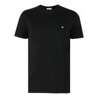 DIOR Cotton Bee Embroidered Short Sleeve For Men Black 733J603B0589-C980