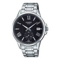 CASIO Stainless Steel Strap Black Dial Black Analog MTP-EX100D-1A2021