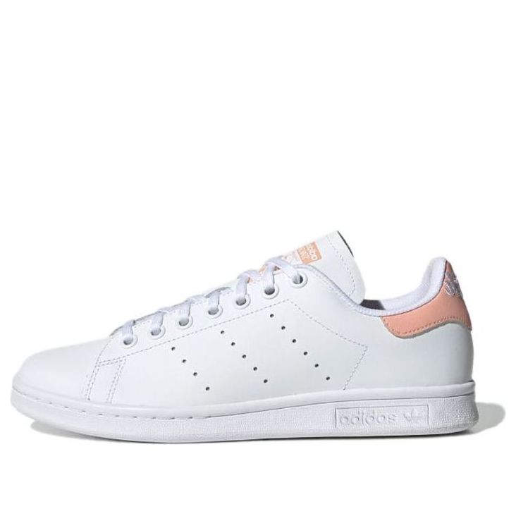 (GS) adidas originals Stan Smith J 'White Pink' EE7571