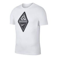 Nike Alphabet Printing Short Sleeve White BV8268-100