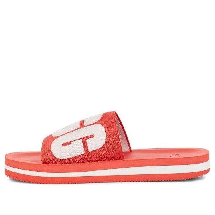(WMNS) UGG Zuma Graphic Slipper coral red 1099833-PCRL