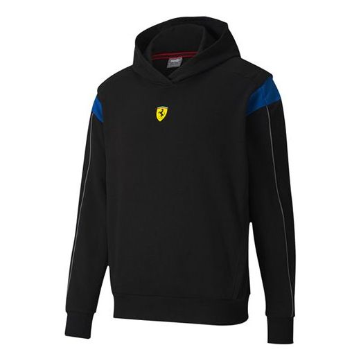 PUMA Ferrari Race Street Hoodie 'Black Blue Yellow' 598926-02