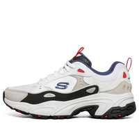 (WMNS) Skechers Stamina Sneakers White/Grey/Red 88888383-WGRD