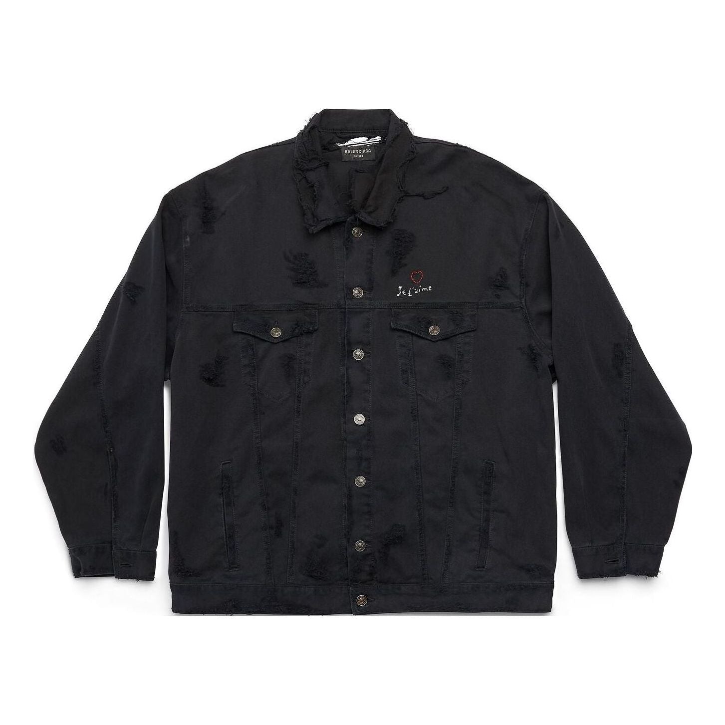 Balenciaga Je t'aime Oversized Jacket 'Black' 751357TNW111700