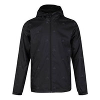 adidas Running Gym Sports Hooded Jacket Black FM9403