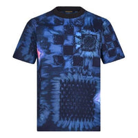 Men's LOUIS VUITTON Cotton Printing Short Sleeve Blue 1A8X1P