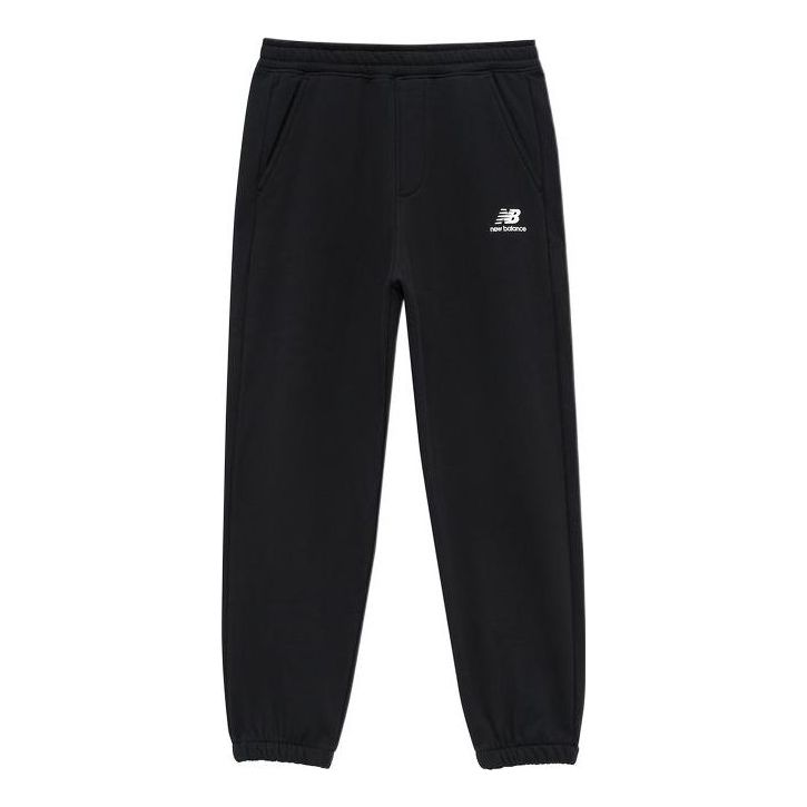 New Balance Essentials Stacked Logo Trousers Asia Sizing 'Black' AMP24383-BK