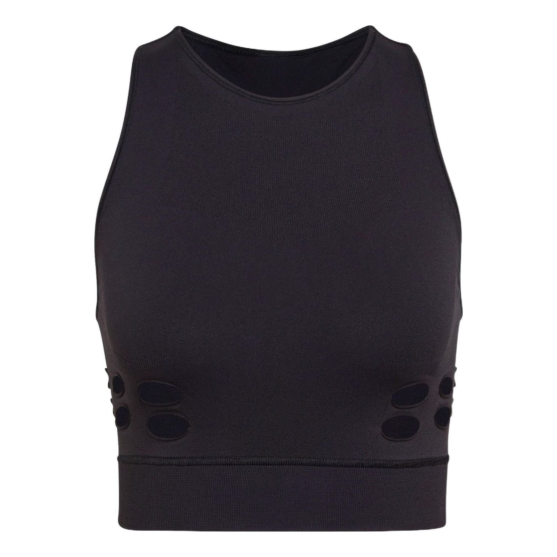 (WMNS) adidas by Stella McCartney TruePurpose Seamless Crop Top Asia Sizing 'Black' HB6068