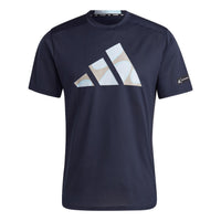 adidas x Marimekko Designed for Training T-shirt 'Navy' HR8208