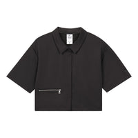 (WMNS) Nike Sportswear Dri-FIT Tech Pack Woven Polo 'Black' DV8241-010