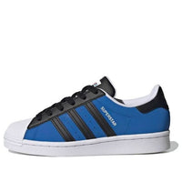 (GS) adidas originals Superstar J 'Blue Black' FW4025