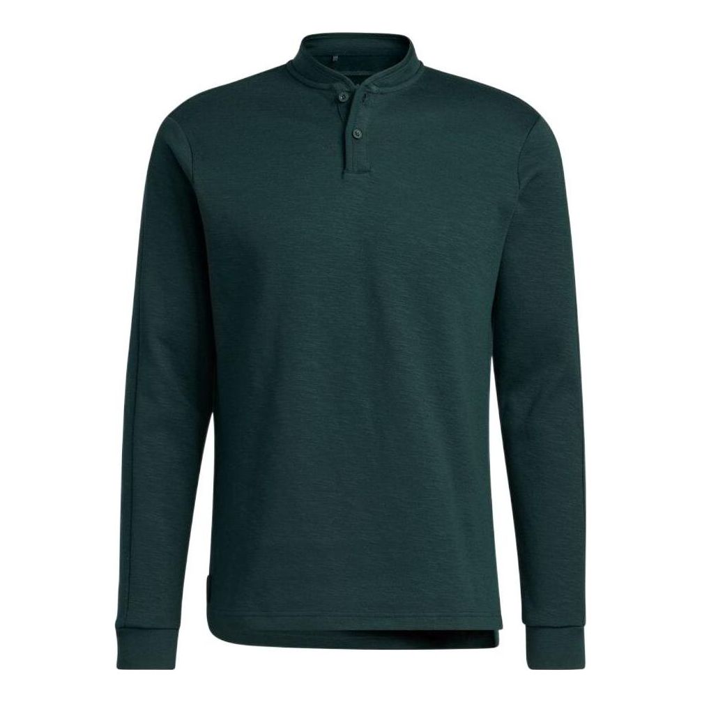 adidas Go-To Long Sleeve Henley Polo Shirt 'Shadow Green' HF6611