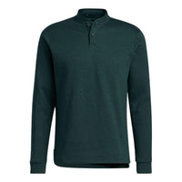 adidas Go-To Long Sleeve Henley Polo Shirt 'Shadow Green' HF6611