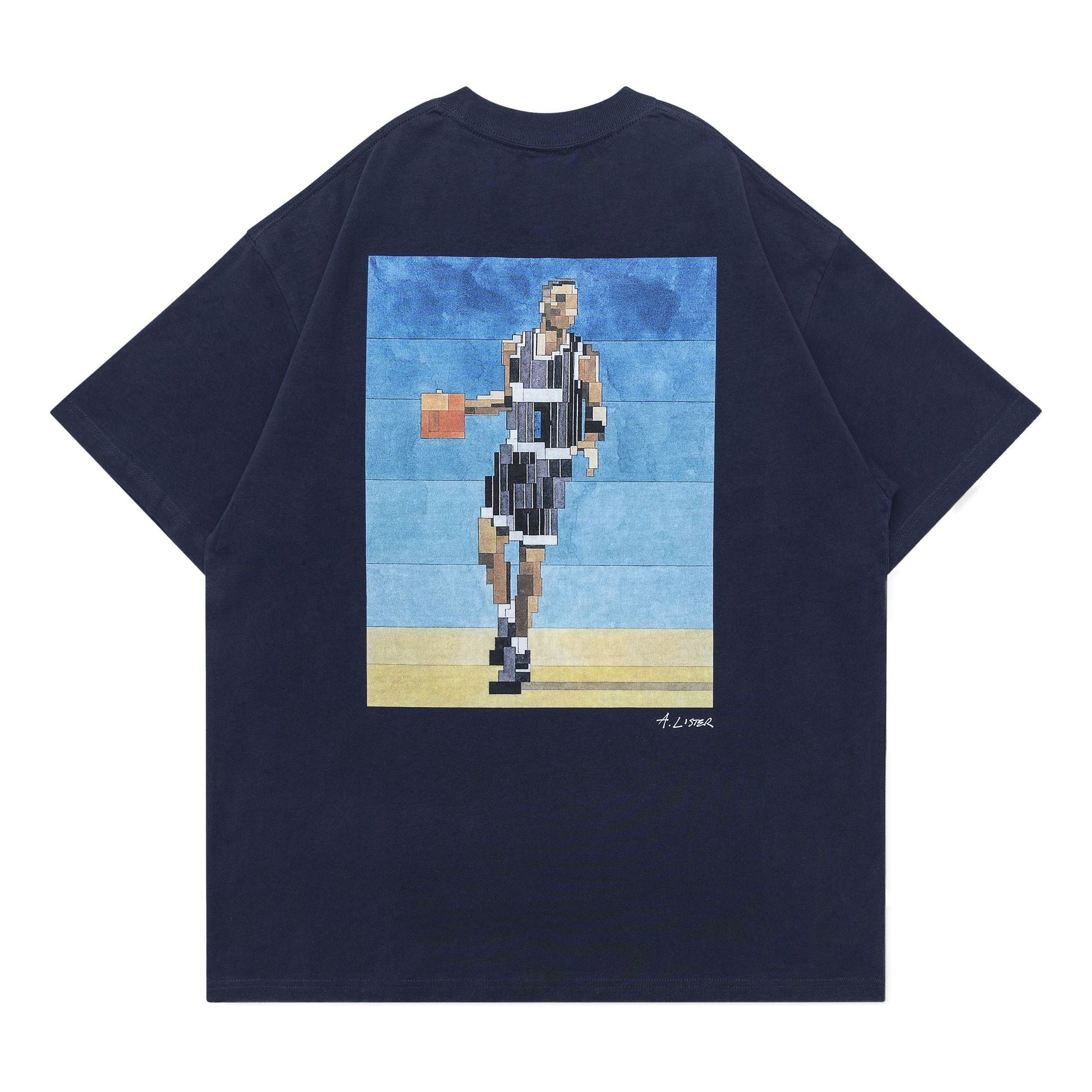 Grocery Penny Tee By Adam Lister GRO-PENNY-NAVY