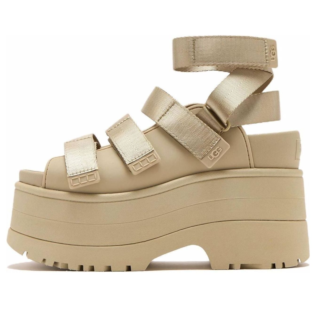 (WMNS) UGG GoldenRise Platform Sandals 'Mustard Seed' 1167431-MDSD