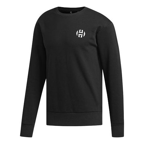 adidas Harden FLE Crew Basketball Casual Sports Round Neck Pullover Black EJ2143