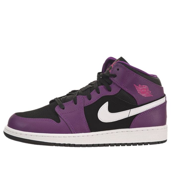 (GS) Air Jordan 1 Mid 'Bright Grape' 555112-028
